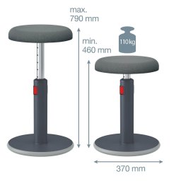 Leitz Ergo Cosy ergonomikus egyensúlyozó szék, szürke