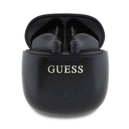 GUESS PRINTED CLASSIC LOGO bluetooth fülhallgató SZTEREO (v5.3, TWS, mikrofon, IPX4 + töltőtok) FEKETE