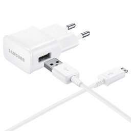 Samsung EP-TA50EWE 8W-os USB-A fali töltő MicroUSB kábellel ECB-DU4AWE - fehér