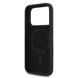 Apple iPhone 17 Pro KARL LAGERFELD KLHMP17LSCMKCRHK Liquid Silicon MagSafe Hátlap - Fekete