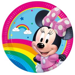 Minnie papírtányér, party tányér 8 DARABOS, 20 cm FSC Nr5
