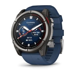 Garmin 010-02905-91 quatix 8 – 51 mm, AMOLED, Sapphire Titanium, captain blue szilikon szíjjal (ED XD)