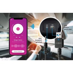 Bluetooth 5.1 audio adapter fekete FIXED (FIXSIG-BK)
