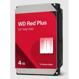 Merevlemez HDD NAS 4TB 5400rpm SATA3 256MB Western Digital Red Plus (WD40EFPX)