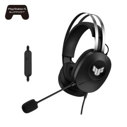 ASUS Headset TUF Gaming H1 GEN II, Vezetékes játék headset, Fekete