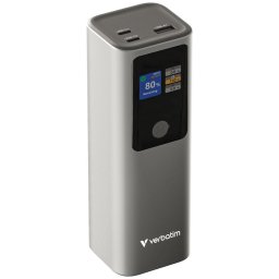 VERBATIM Powerbank Charge 'n' Go, 27000 mAh, 2x USB-C 140W, 1x USB-A 18W, Szürke