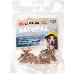 Flamingo Nature Snacks jutalomfalat kockák kutyáknak - tőkehal, homár 75 g