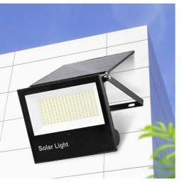 Napelemes 200 W-os halogén LED reflektor, IP65, távirányítóval