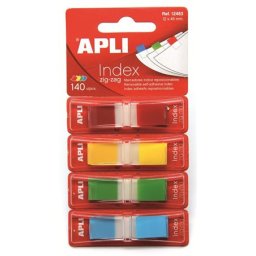 APLI Jelölőcímke, "Z", műanyag, 4x35 lap, 12x45 mm, APLI, 4 szín