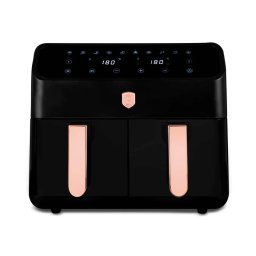 Berlinger Haus Air Fryer / forrólevegős sütő dupla 4+4 literes 2000W Black Rose Collection BH/9659 Kifutó termék