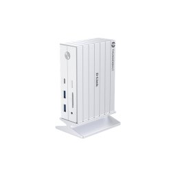D-LINK 14in1 Thunderbolt Dokkoló - 1xDP 1.4, 1xHDMI 2.0, 2xTB, 4xUSB, 1xUSB-C, 1xLAN, Jack, SD/MicroSD slot, DUF-E01/E