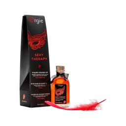 Orgie Sexy Therapy - masszázsolaj szett - eper