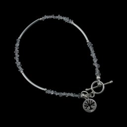 Herkimeri gyémánt karkötő életfa charm-al