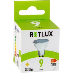 RLL 417 GU10 izzó 9W WW RETLUX RETLUX