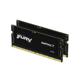 32GB DDR5 notebook memória 5600MHz 2x16GB Kingston FURY Impact PN: KF556S40IBK2-32