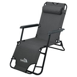 Összecsukható nyugágy/fotel COMFORT antracit