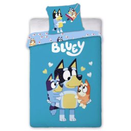 Bluey gyerek, ovis ágyneműhuzat 100×135 cm, 40×60 cm Nr 02
