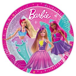 Barbie papírtányér, party tányér 8 DARABOS, 23 cm FSC Nr2