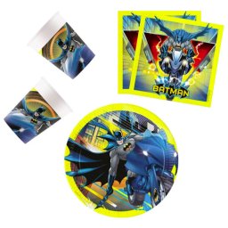 Batman party szett 36 DARABOS, 23 cm-es tányérral Nr2