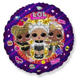 LOL Surprise fólia léggömb, lufi 46 cm (MLG302769) Nr1