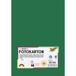 FOLIA Dekorkarton, 2 oldalas, A4, 300 g, 50 lap, FOLIA, fenyőzöld