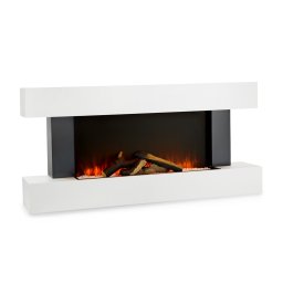 Klarstein Studio Light & Fire 1, elektromos kandalló, 1000/2000 W, MDF, távirányító, fehér (ACO7-Studio L&F W)