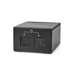 Nedis ASWI2512BK digitális audio kapcsoló 2x Toslink