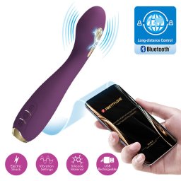 Pretty Love Hector okos elektrostimull vibrtor - lila, 19,5cm