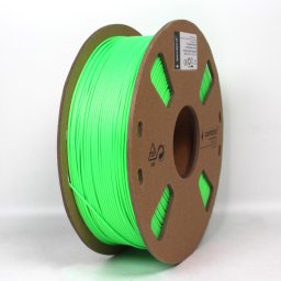 Filament 3D nyomtatókhoz PLA fluoreszkáló zöld 1.75mm 1kg Gembird (3DP-PLA1.75-01-FG)