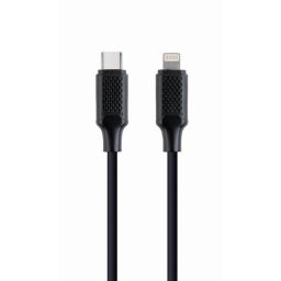 GEMBIRD USB 2.0 Type-C és Ligtning (CM/8pinM) kábel, 1, 5m, adat, fekete