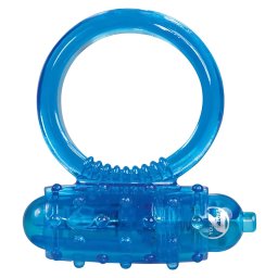 You2Toys - szilikon vibrációs péniszgyűrű (kék)