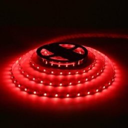 LED szalag Piros beltéri 60LED 4,8W 650-700lm 1év garancia