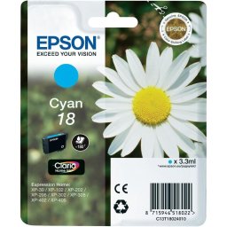 Epson 18 T1802 cyan eredeti tintapatron