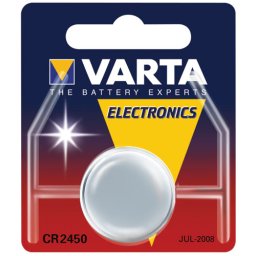 CR2450 3V-560MAH LITHIUM GOMBELEM VARTA ew02643