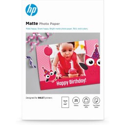 HP 7HF70A 10x15, 25 LAP, 180G matt eredeti fotpapr