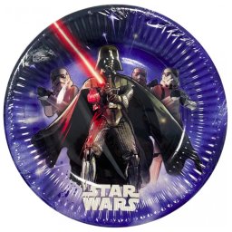Star Wars papírtányér, party tányér 8 DARABOS, 20 cm Nr8