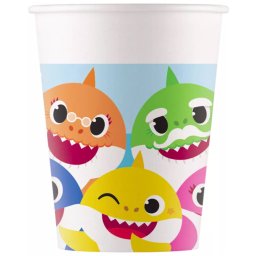 Baby Shark papírpohár, party pohár 8 DARABOS, 200 ml FSC Nr2