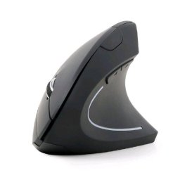 GEMBIRD egér MUSW-ERGO-01, függőleges, vezeték nélküli, USB vevő, fekete