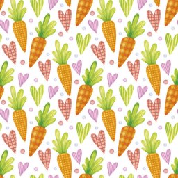 Húsvét Sweet Carrots szalvéta 20 db-os 33x33 cm