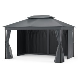 Blumfeldt Mondo Dual pavilon 3x4 dupla tetővel és szúnyoghálóval (GDI17-MondoDual3x4G)