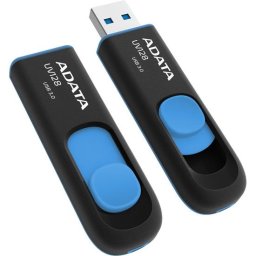 32GB Flash Drive UV128 USB3.0 Black/Blue (AUV128-32G-RBE)