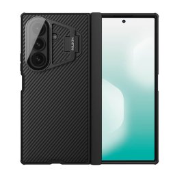 NILLKIN CAMSHIELD PROP MAGNETIC szilikon telefonvédő (ütésállóság, átlátszó kameravédő, kitámasztó, csíkos) FEKETE Samsung Galaxy Z Fold7 (SM-F966)