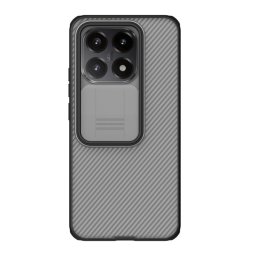 NILLKIN CAMSHIELD PRO szilikon telefonvédő (ütésállóság, kameravédő, csíkos) ÁTLÁTSZÓ/FEKETE