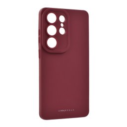 ROAR LUNA szilikon telefonvédő (ultravékony, matt, kameravédő, wireless) BORDÓ Samsung Galaxy S26 Ultra (SM-S948)