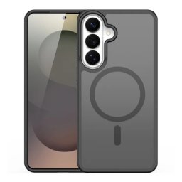 DUX DUCIS YIND szilikon telefonvédő (ütésállóság, kameravédő, matt, MagSafe) FEKETE Samsung Galaxy S26 Plus (SM-S947)