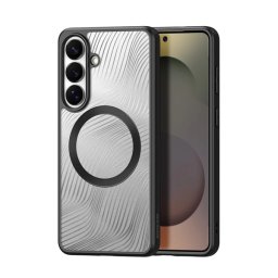 DUX DUCIS AIMO szilikon telefonvédő (ütésállóság, kameravédő, MagSafe, hullám) FEKETE Samsung Galaxy S26 Plus (SM-S947)