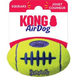 Kong AirDog Squeaker Football (Medium | 12.7 cm x 7.62 cm)