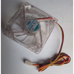 EUROCASE ventilátor 80mm, 12V/0, 15A, RGB megvilágítású (3-pin)