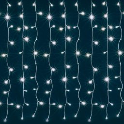LED-es fényfüggöny 1,2 m, beltéri, 230V hidegfehér, tárolóval