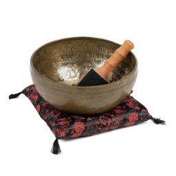Bodhi Tibeti hangtál 5 Buddha berakással – 32 cm